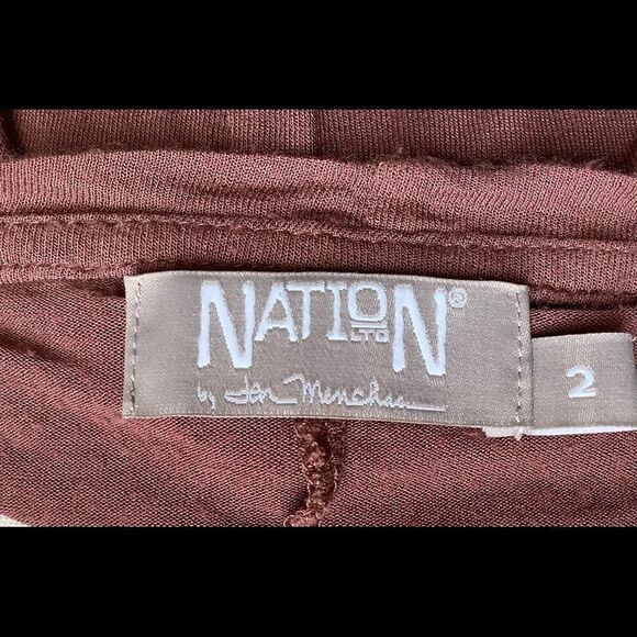 Nation LTD. Open Neck Shirt Purple size 2 Euc - Picture 2 of 2